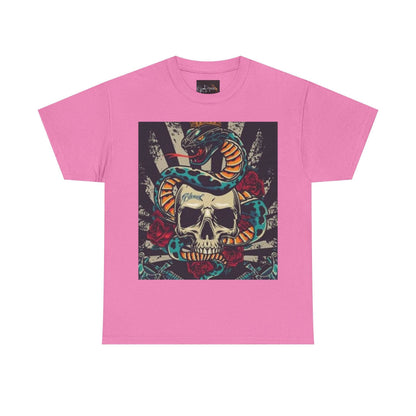 Bold Snake and Skull Graphic Tee - IntuitiveEncBoutique