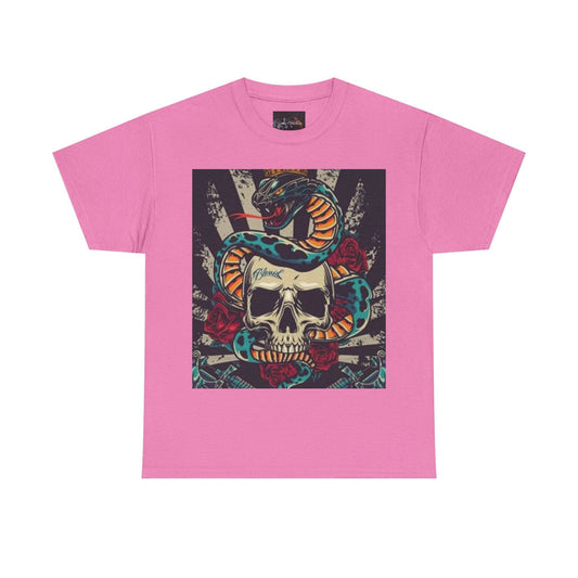 Bold Snake and Skull Graphic Tee - IntuitiveEncBoutique