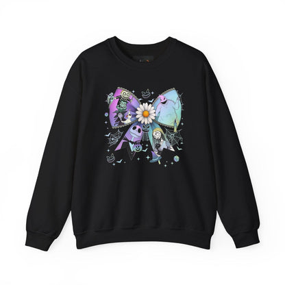 Colorful Butterfly Graphic Sweatshirt, Cozy Unisex Apparel, Fall Fashion, Gift for Nature Lovers, Artistic Crewneck - IntuitiveEncBoutique
