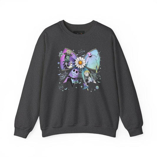 Colorful Butterfly Graphic Sweatshirt, Cozy Unisex Apparel, Fall Fashion, Gift for Nature Lovers, Artistic Crewneck - IntuitiveEncBoutique