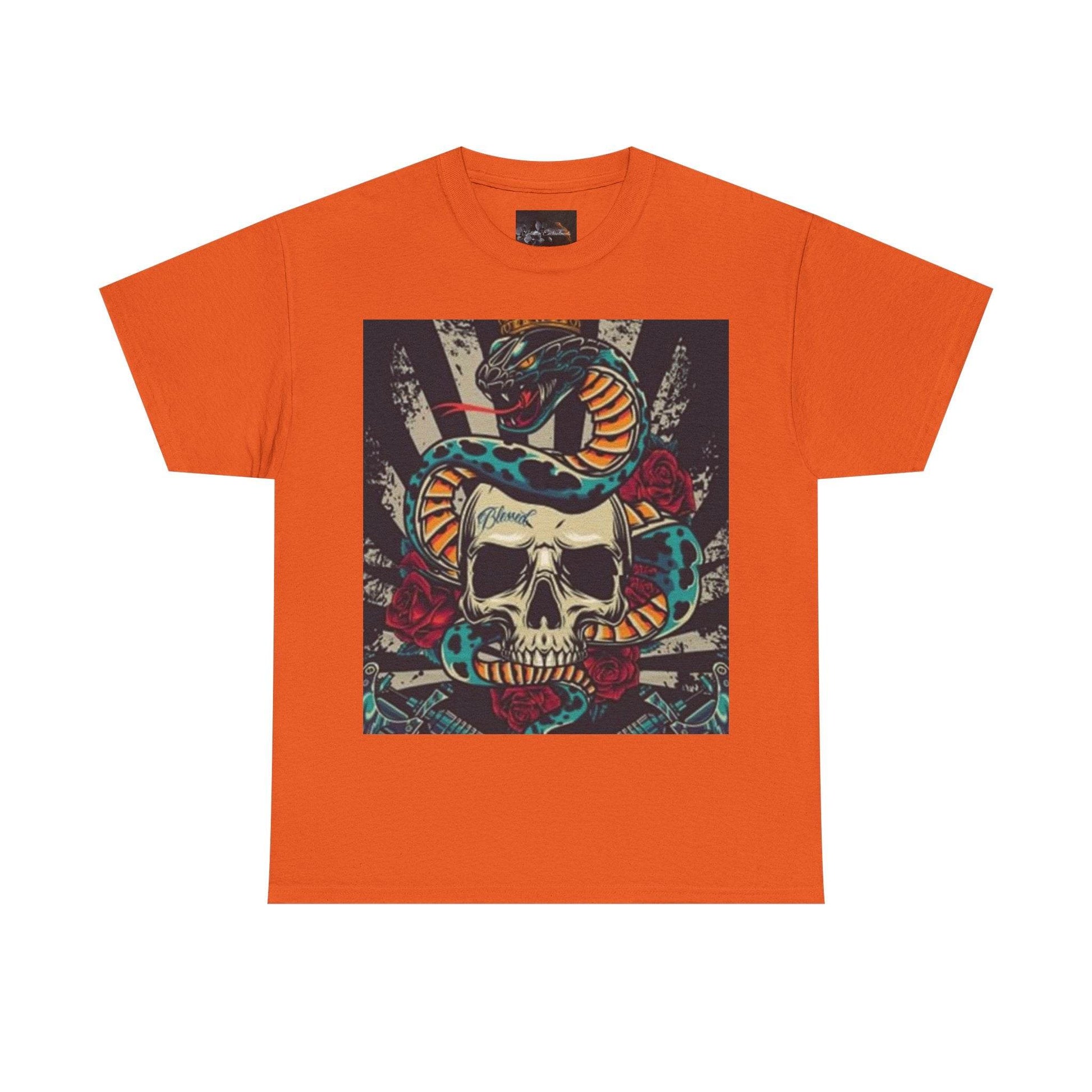 Bold Snake and Skull Graphic Tee - IntuitiveEncBoutique