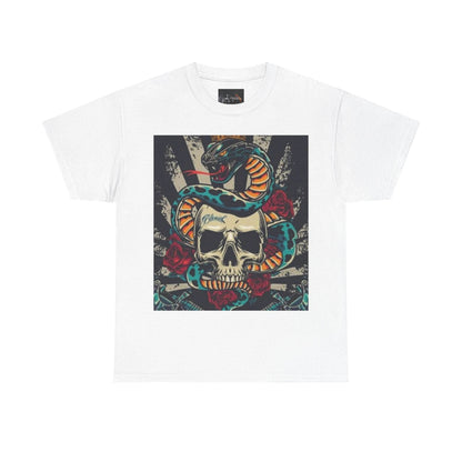 Bold Snake and Skull Graphic Tee - IntuitiveEncBoutique