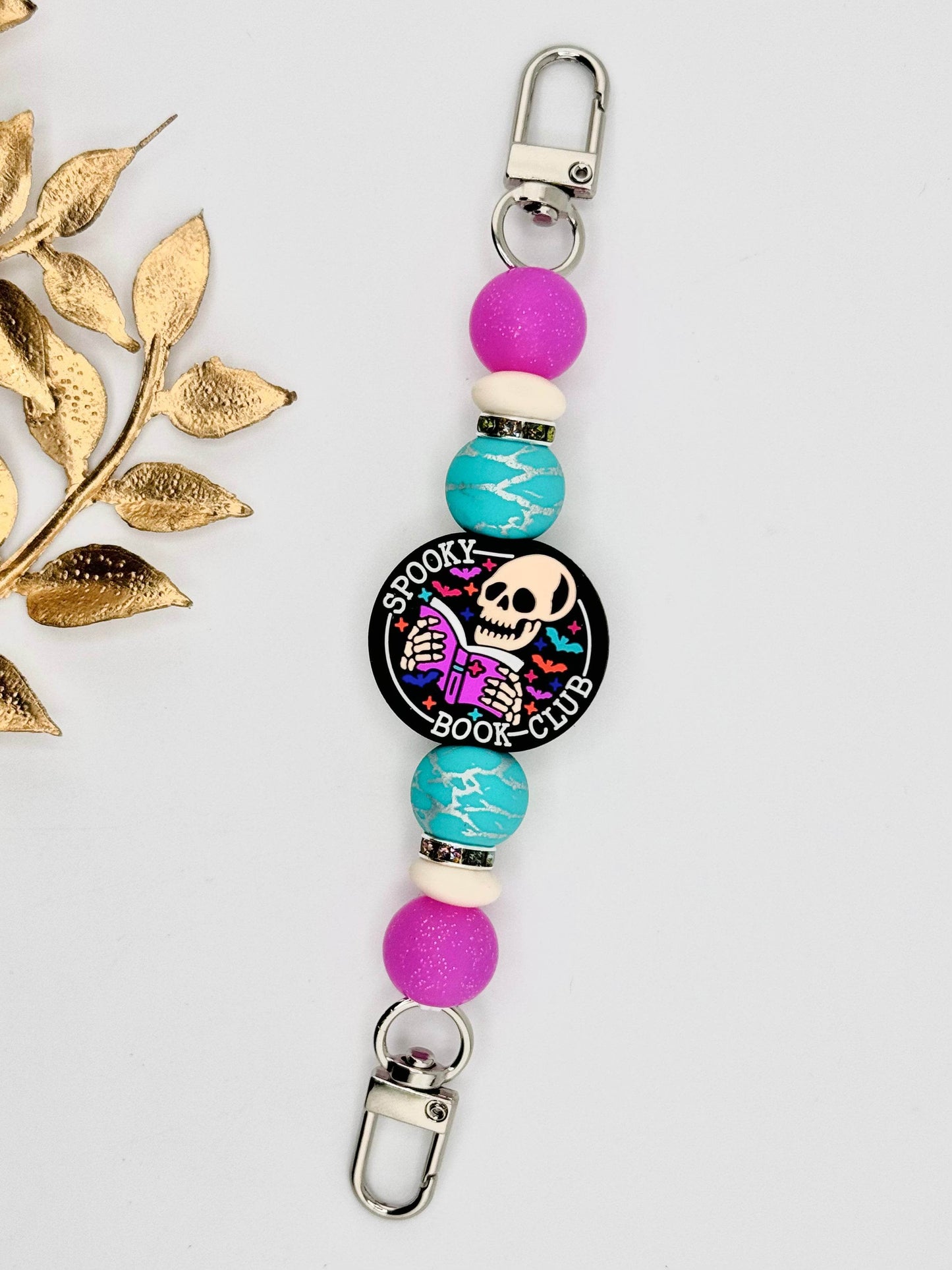 E-Reader Strap ~ Spooky Book Club ~ Interchangeable M&H - IntuitiveEncBoutique