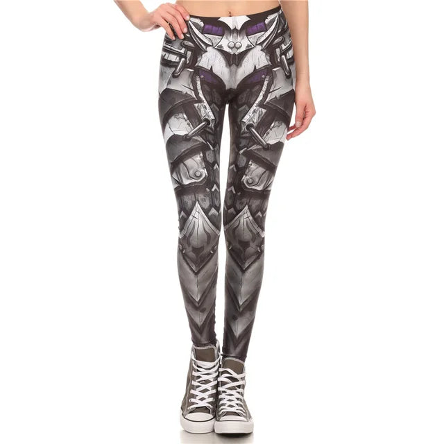COMIC ARMOR LEGGING Printed Women Leggings High Waist Leggings Sexy Slim Women Pants