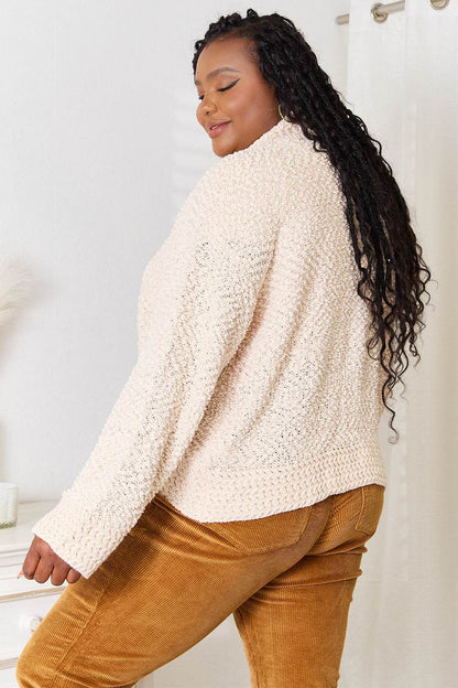 Double Take Open Front Long Sleeve Cardigan - IntuitiveEncBoutique
