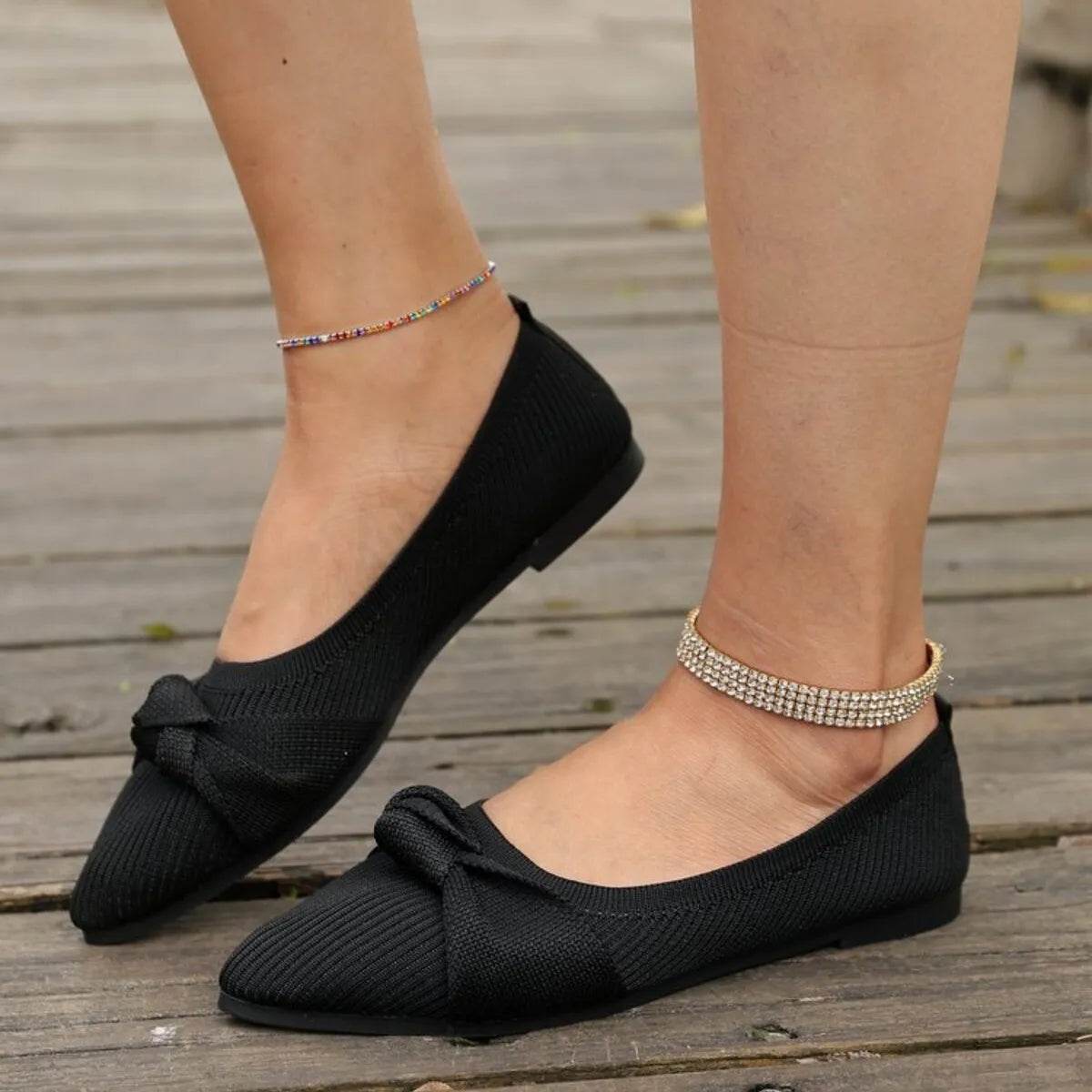 Point Toe Flats Slip-Ons - IntuitiveEncBoutique