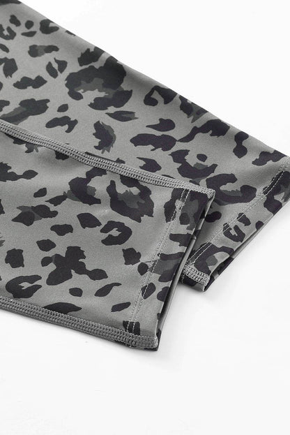 Green Classic Leopard Print Active Leggings - IntuitiveEncBoutique