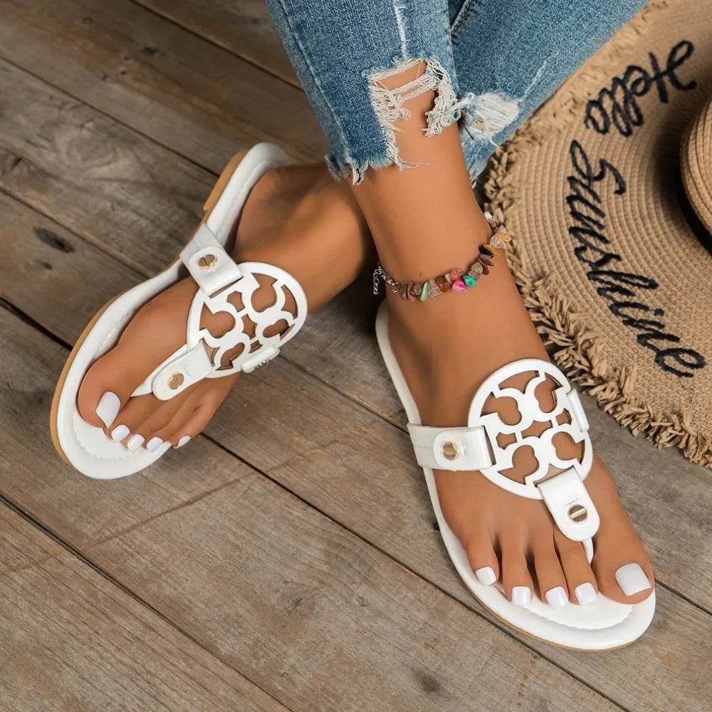 Toe Post Flats Sandals - IntuitiveEncBoutique