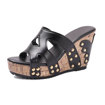 Open Toe Wedge Sandals - IntuitiveEncBoutique