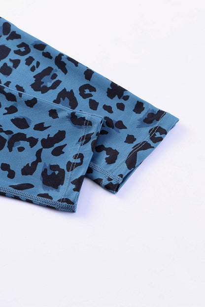 Green Classic Leopard Print Active Leggings - IntuitiveEncBoutique