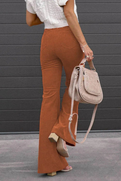 Full Size Hight Waist Bootcut Pants Plus Size - IntuitiveEncBoutique