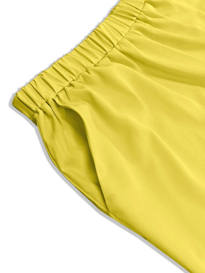 Plus Size Short Sleeve Top and Shorts Set - IntuitiveEncBoutique