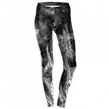 Women Galaxy Space Legging Fitness Digital Print Slim Elastic Workout Plus Size Pants
